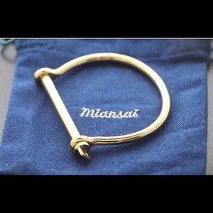 Miansai gold screw cuff bracelet